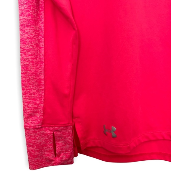Under Armour HeatGear Loose Fit Long Sleeve Pink Workout Shirt - Women’s Size S - Picture 2 of 9